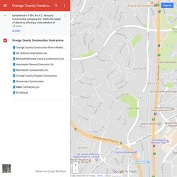 Orange County Construction Contractors – Google My Maps