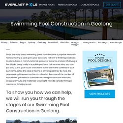 Swimming Pool Construction Geelong – Buiders, Contractors