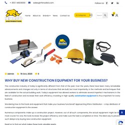 Why Buy New Construction Equipment For Your Business? - Rhino Distribution
