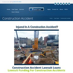 Construction Accident Lawsuit Funding