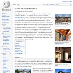 Straw-bale construction