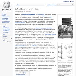 Submittals (construction)