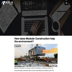 How does Modular Construction help the environment?