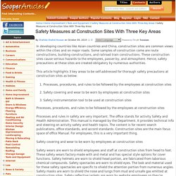 Safety Measures at Construction Sites With Three Key Areas - Tools and Equipment