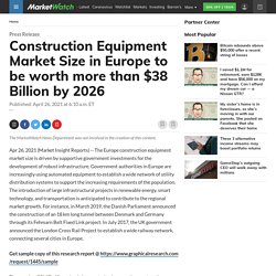 Construction Equipment Market Size in Europe to be worth more than $38 Billion by 2026