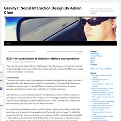 Social Interaction Design by Adrian Chan: SXD: The construction