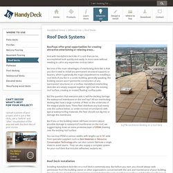 Roof Deck Flooring Washington DC