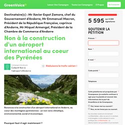 Non à la construction d'un aéroport international au coeur des Pyrénées