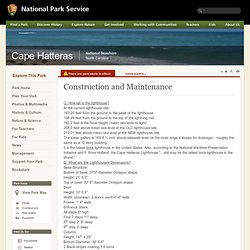Construction and Maintenance - Cape Hatteras National Seashore
