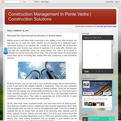 Construction Solutions: Remodel Your Commercial Construction In Amelia Island