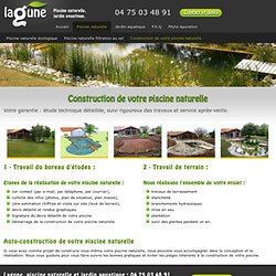 Construction de piscine naturelle en Rhône-Alpes . Lagune.