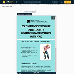 For construction site injury cases: Contact a construction accident lawyer in NY PowerPoint Presentation - ID:10859448