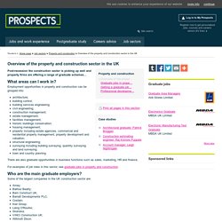 Overview of the property and construction sector in the UK