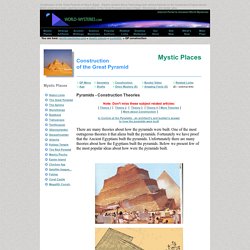 Construction of the Great Pyramid of Giza in Egypt - World Mysteries - Mystic Places