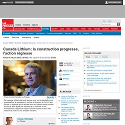 Canada Lithium: la construction progresse, l'action régresse