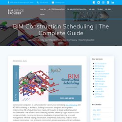 BIM Construction Scheduling
