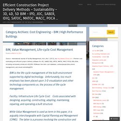 Efficient Construction Project Delivery Methods – Sustainability – High Performance Buildings – Knowledge-based Building Information Modeling Systems – BIM – 3D 4D 5D BI