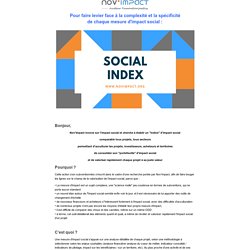 Participez à la co-construction du Social Index : un levier transversal en amont de la mesure d'impact