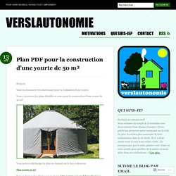 Plan PDF pour la construction d’une yourte de 50 m²