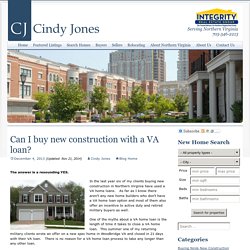 Can I buy new construction with a VA loan?