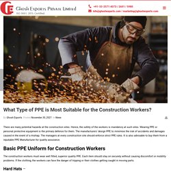 Types of PPE a Construction Worker Need