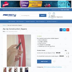 Pro Tect® Construction Grade Zipper