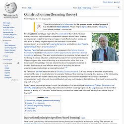 Constructionism (learning theory)