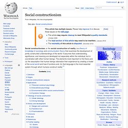 Social constructionism