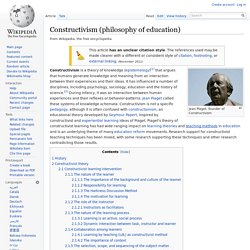 Constructivism (philosophy of education)