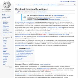 Constructivisme (mathématiques)