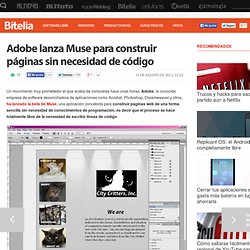 Adobe lanza Muse para construir páginas sin necesidad de código