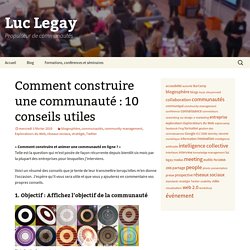 » Comment construire une communauté : 10 conseils utiles  RU3