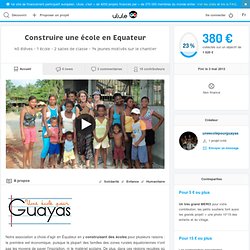 Construire une école en Equateur