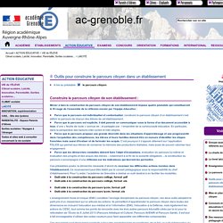 Ac-Grenoble : outils pour construire le parcours citoyen