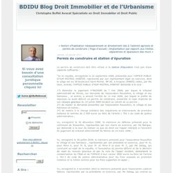 Permis de construire et station d'épuration