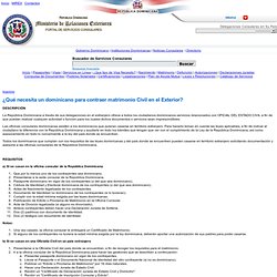 Portal de Servicios Consulares de la República Dominicana