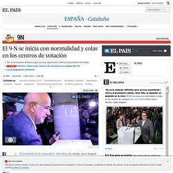 Consulta catalana: El 9-N se inicia con normalidad y colas en los centros de votación