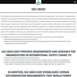 iso-28001 - ISO CONSULTANCY BUSINESS DEVELOPMENT CONSULTANCY