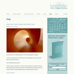 Karen Haller Colour & Design Consultancy is based in West London, UK, working with businesses and private clients on their branding, personal and interior colours & design, specialising in Applied Colour Psychology