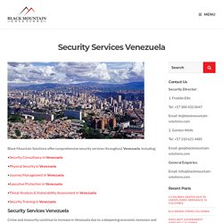 Security Consultancy Services in Venezuela