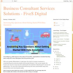 Business Consultant Services Solutions - FiveS Digital: Answering Key Questions About Getting Started With Data Annotation