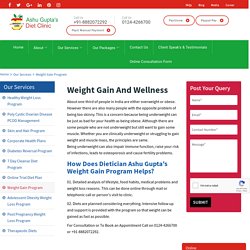 Weight Gain Consultant, Weight Gain Dietitians in DLF Gurgaon