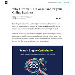 Why Hire an SEO Consultant for your Online Business