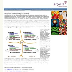 Cynefin - Recognising and Responding to Complexity