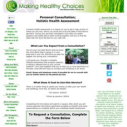 Personal Consultation: Holistic Health Assessment