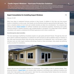 Expert Consultation for Installing Impact Windows