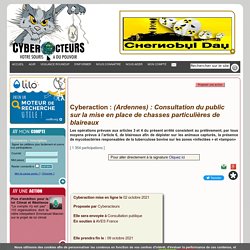 (Ardennes) : Consultation du public sur la mise en place de chasses particulières de blaireaux cyberaction