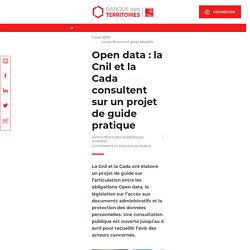 Open data : la Cnil et la Cada consultent sur un projet de guide pratique