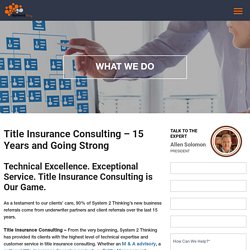 Title Agency Consulting