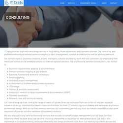 Consulting - IT Crats